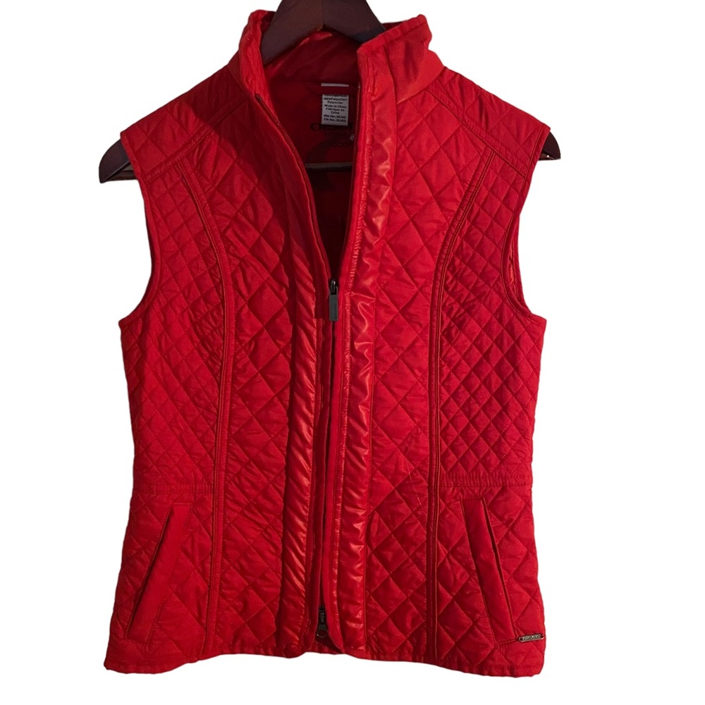 NWOT Olsen Europe Outdoor Red Quilted Vest size XS 4